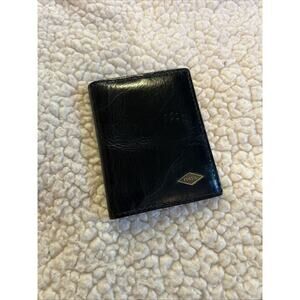 Fossil Everett Card Case Wallet Bifold Leather